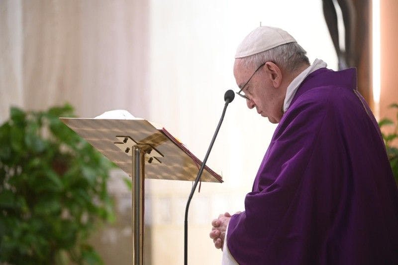 Homélie du pape François à Sainte Marthe � 2 avril 2020