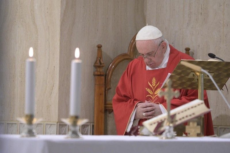 Homélie du pape François à la chapelle Sainte Marthe � 14 mai 2020