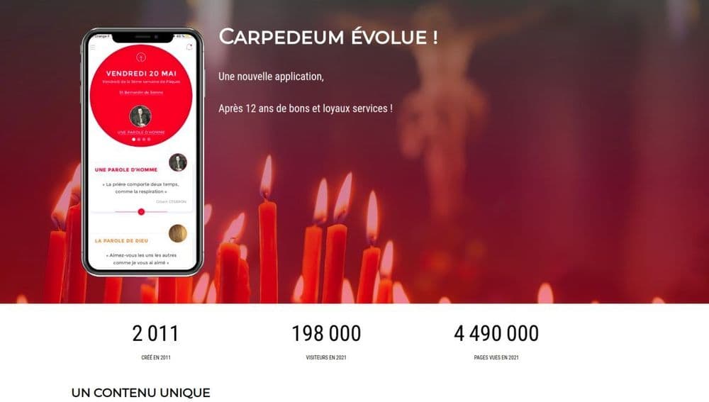 Nouvelle application Carpe Deum