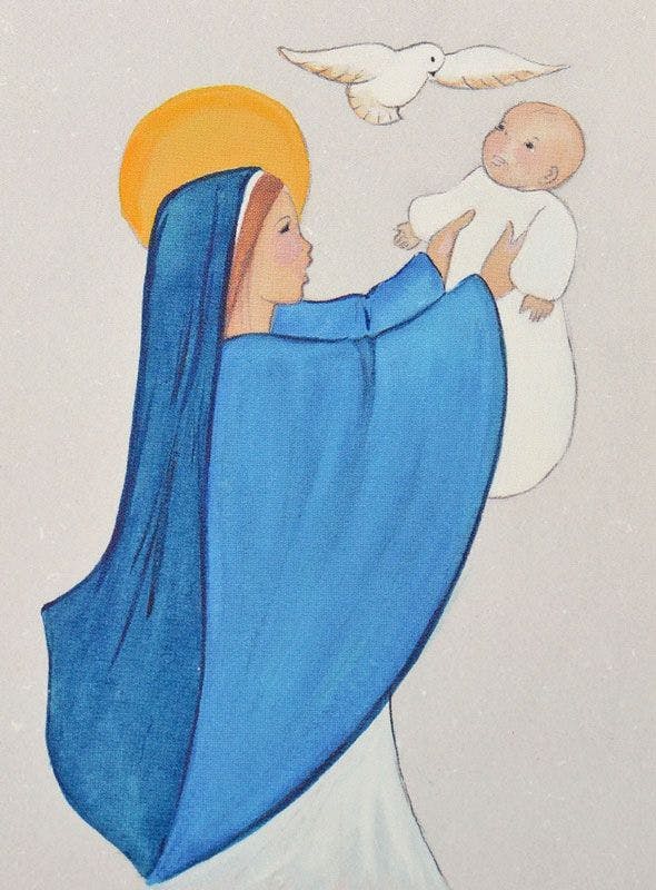 Consécration d'un enfant à Marie
